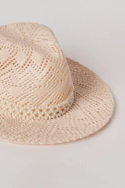 Pearl Trim Panama -Blue Illusion PEARLTRIMPANAMA0458 edit