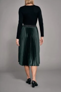 Pleated Midi Skirt -Blue Illusion PLEATEDMIDISKIRT7309408edit