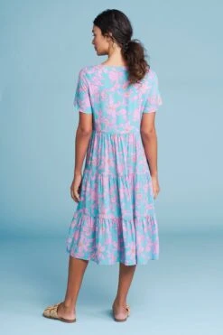 Printed Tier Dress 9 Printed Tier Dress -Blue Illusion PRINTEDTIERDRESS2300edit