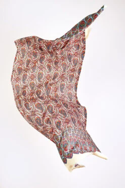 Paisley Wool Blend Scarf