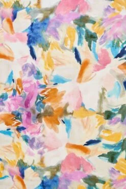 Parisian Floral Square Scarf -Blue Illusion Parisianfloral00001 web