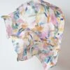 Parisian Floral Square Scarf 2 Parisian Floral Square Scarf -Blue Illusion Parisianfloral00003