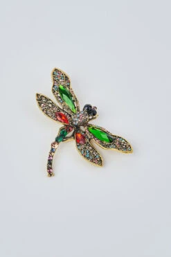 Rainbow Dragonfly Brooch