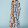 Vintage Floral Dress 1 Vintage Floral Dress -Blue Illusion RB VINTAGEFLORALDRESS2829edit