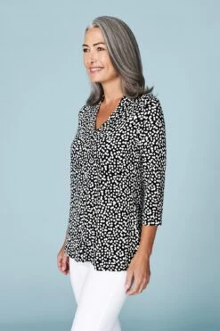 V Neck Swing Jersey Top -Blue Illusion RB VNECKSWINGJERSEYTOP2928edit