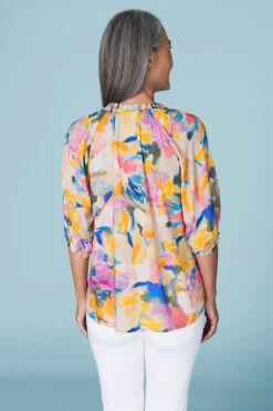 Parisian Floral Blouse 10 Parisian Floral Blouse -Blue Illusion RC PLEATDETAILBLOUSE2296edit