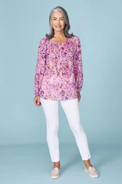 Floral Cotton Blouse -Blue Illusion RCFLORALCOTTONBLOUSE2138edit 19454d73 0fcb 4b31 9635 25e2e29bb366