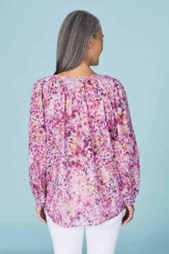 Floral Cotton Blouse -Blue Illusion RCFLORALCOTTONBLOUSE2163edit