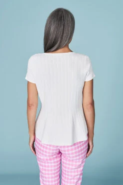 Peplum Knit Top -Blue Illusion RCPEPLUMKNITTOP2373edit