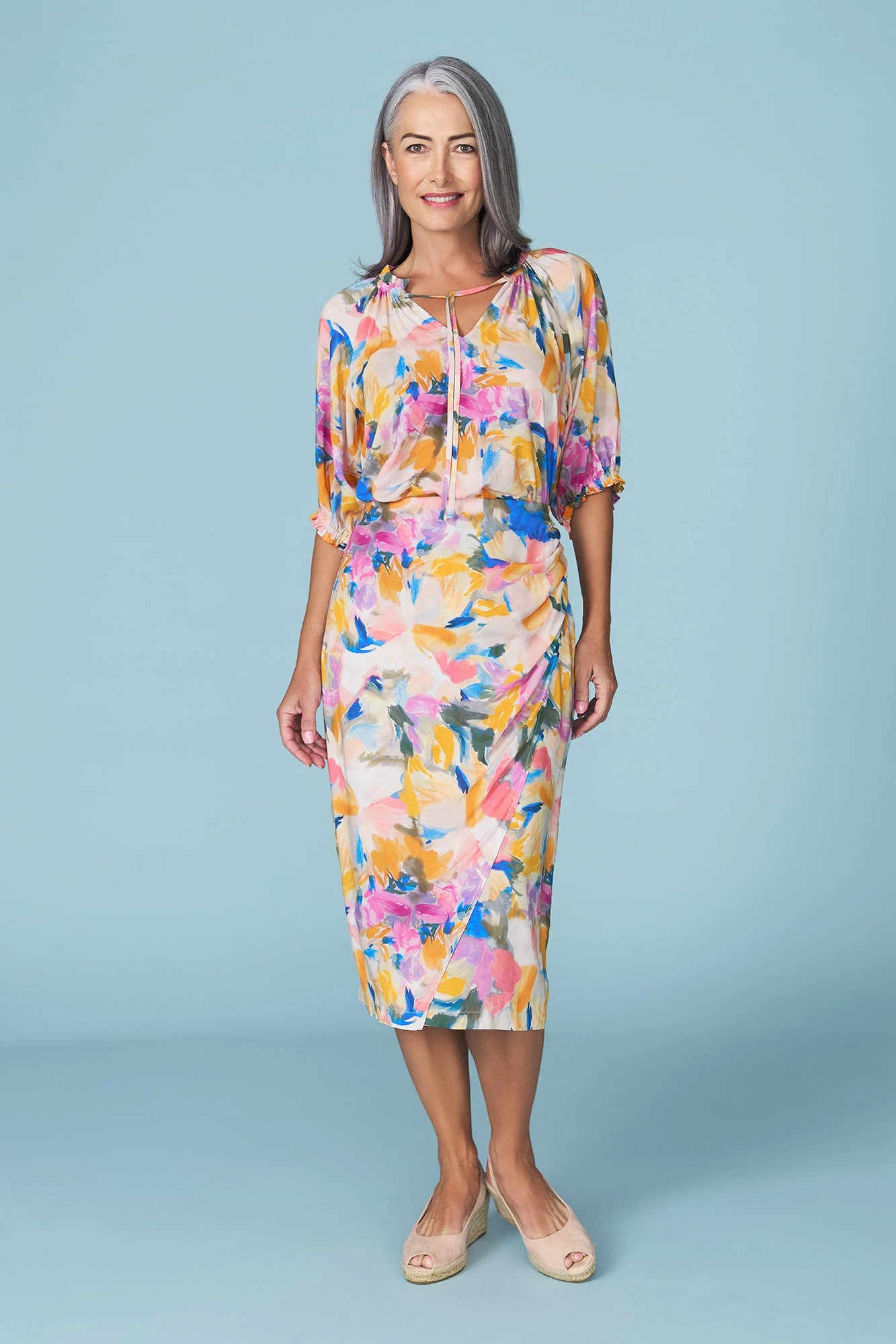 Printed Draped Skirt 4 Printed Draped Skirt - Image 2