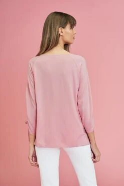 Ruched Sleeve T-Shirt -Blue Illusion RUCHEDSLEEVET SHIRT7306369edit