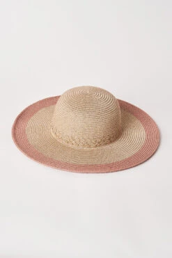 Shimmer Spliced Wide Brim Hat