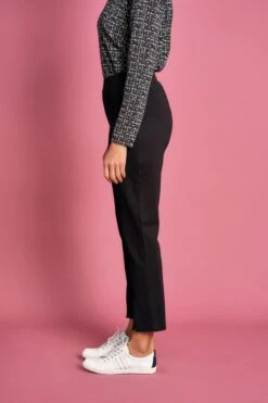 Split Front Ponte Pant -Blue Illusion SPLITFRONTPOINTEPANT7003edit