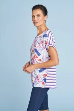 Stamps Print Top -Blue Illusion STAMPSPRINTTOP9301edit