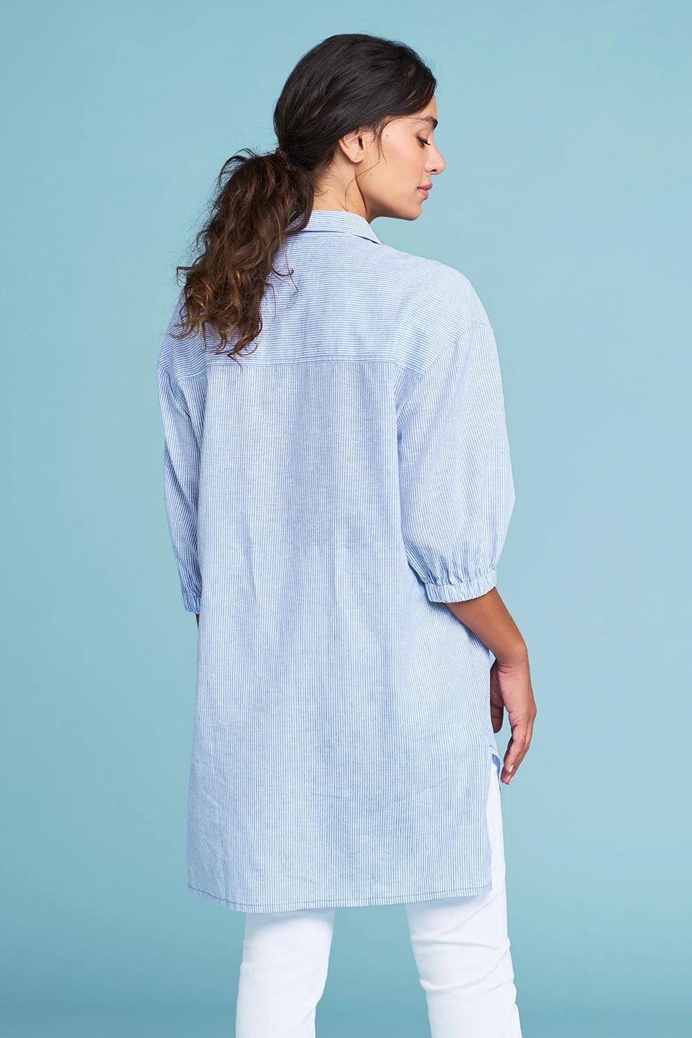 Stripe Long Line Shirt 4 Stripe Long Line Shirt - Image 2