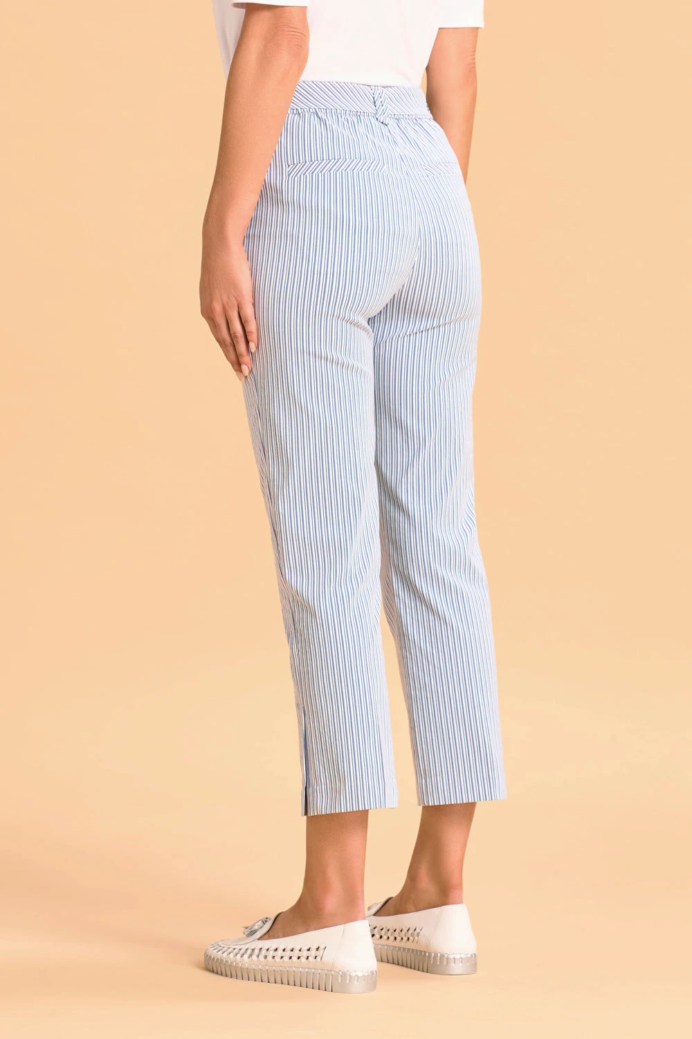 Seersucker Stripe Capri Pant 6 Seersucker Stripe Capri Pant - Image 4