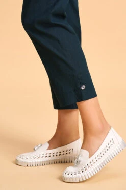 Tab Detail Tapered Pant -Blue Illusion SUMMERBASICS TABDETIALTAPEREDPANT252 2827