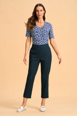 Tab Detail Tapered Pant