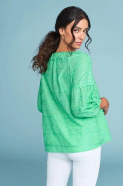 Swirl Embroidered Top 11 Swirl Embroidered Top -Blue Illusion SWIRLEMBROIDEREDTOP2865edit