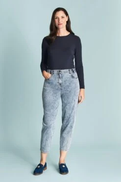 Tapered Leg Jean 9 Tapered Leg Jean -Blue Illusion TAPEREDLEGJEAN3307edit