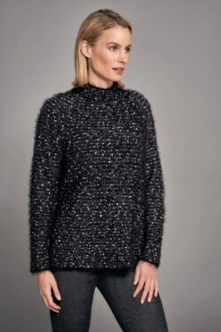 Textured Feather Yarn Jumper