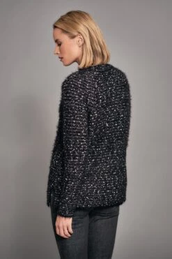 Textured Feather Yarn Jumper -Blue Illusion TEXTUREDFEATHERYARNJUMPER7309547edit