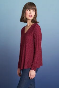 Textured Jersey Top -Blue Illusion TEXTUREDJERSEYTOP7308110edit