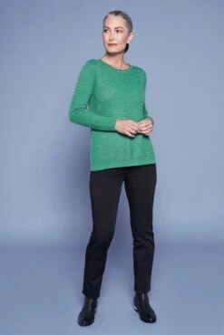 Textured Wool Jumper -Blue Illusion TEXTUREDWOOLJUMPER4201edit