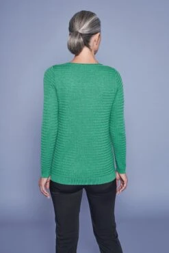 Textured Wool Jumper -Blue Illusion TEXTUREDWOOLJUMPER4230edit