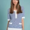 Texture Stripe Knit 1 Texture Stripe Knit -Blue Illusion TEXTURESTRIPEKNIT7307255edit