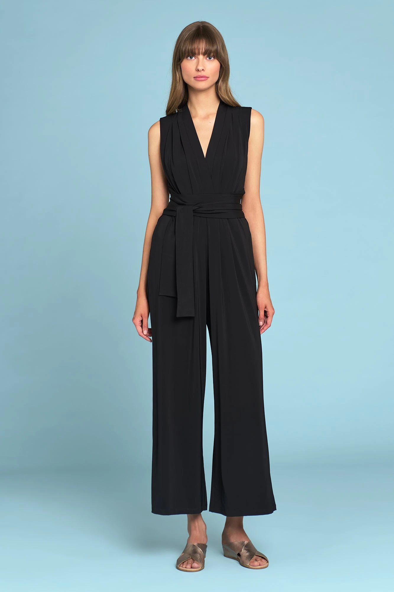 Tie Waist Stretch Jumpsuit 4 Tie Waist Stretch Jumpsuit - Image 2