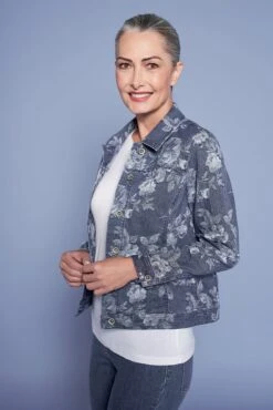 Timeless Jacquard Denim Jacket 10 Timeless Jacquard Denim Jacket -Blue Illusion TIMELESSJACQUARDDENIMJACKET4316edit