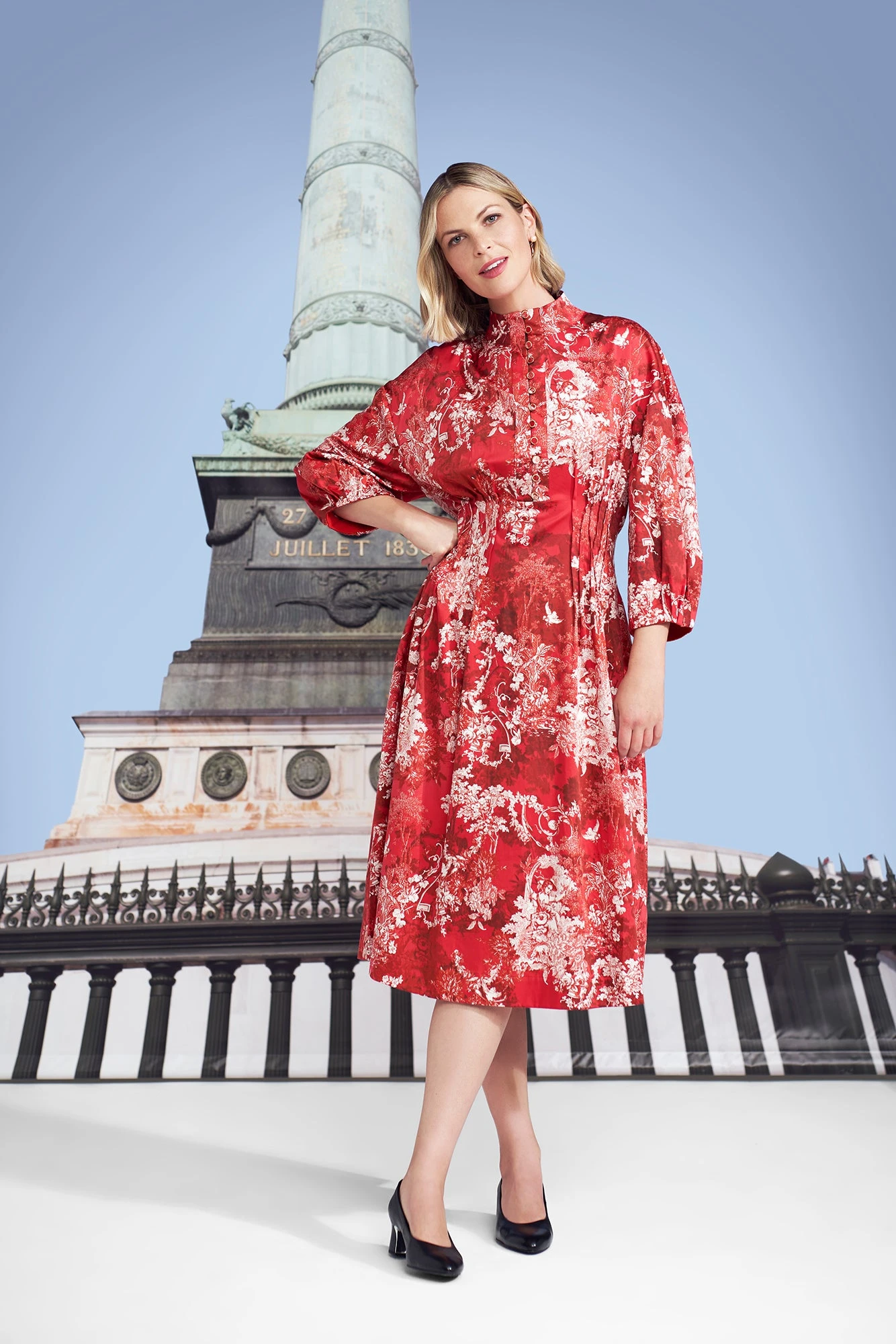 Toile De Jouy Cotton Dress 6 Toile De Jouy Cotton Dress - Image 4