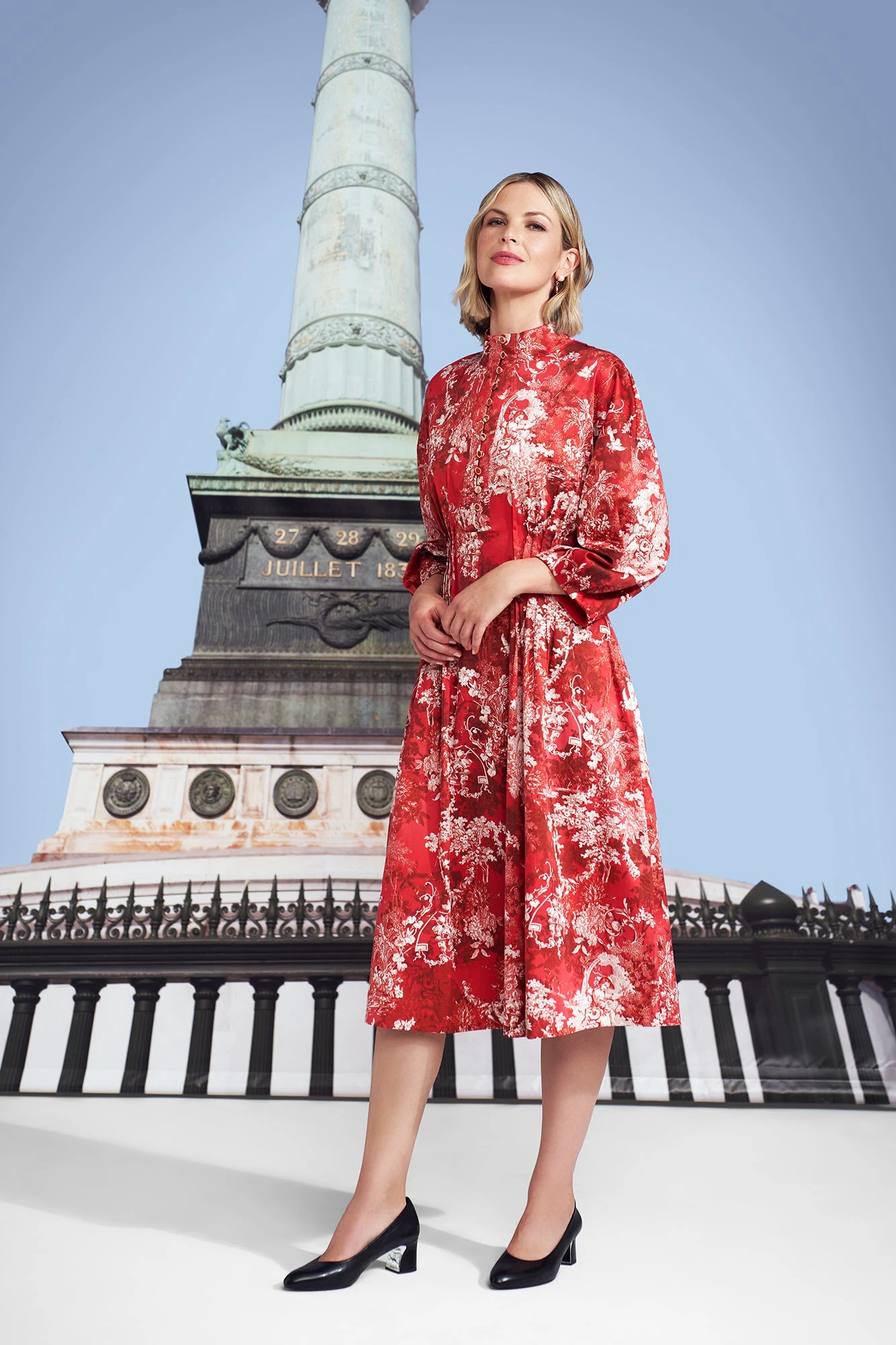 Toile De Jouy Cotton Dress 4 Toile De Jouy Cotton Dress - Image 2