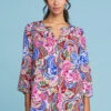 Swing Hem Tunic 1 Swing Hem Tunic -Blue Illusion TOPSTITCHKAFTAN13186edit1