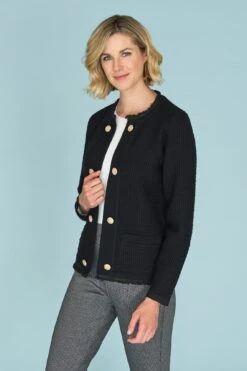 Tweed Knit Jacket 10 Tweed Knit Jacket -Blue Illusion TWEEDKNITJACKET7272edit