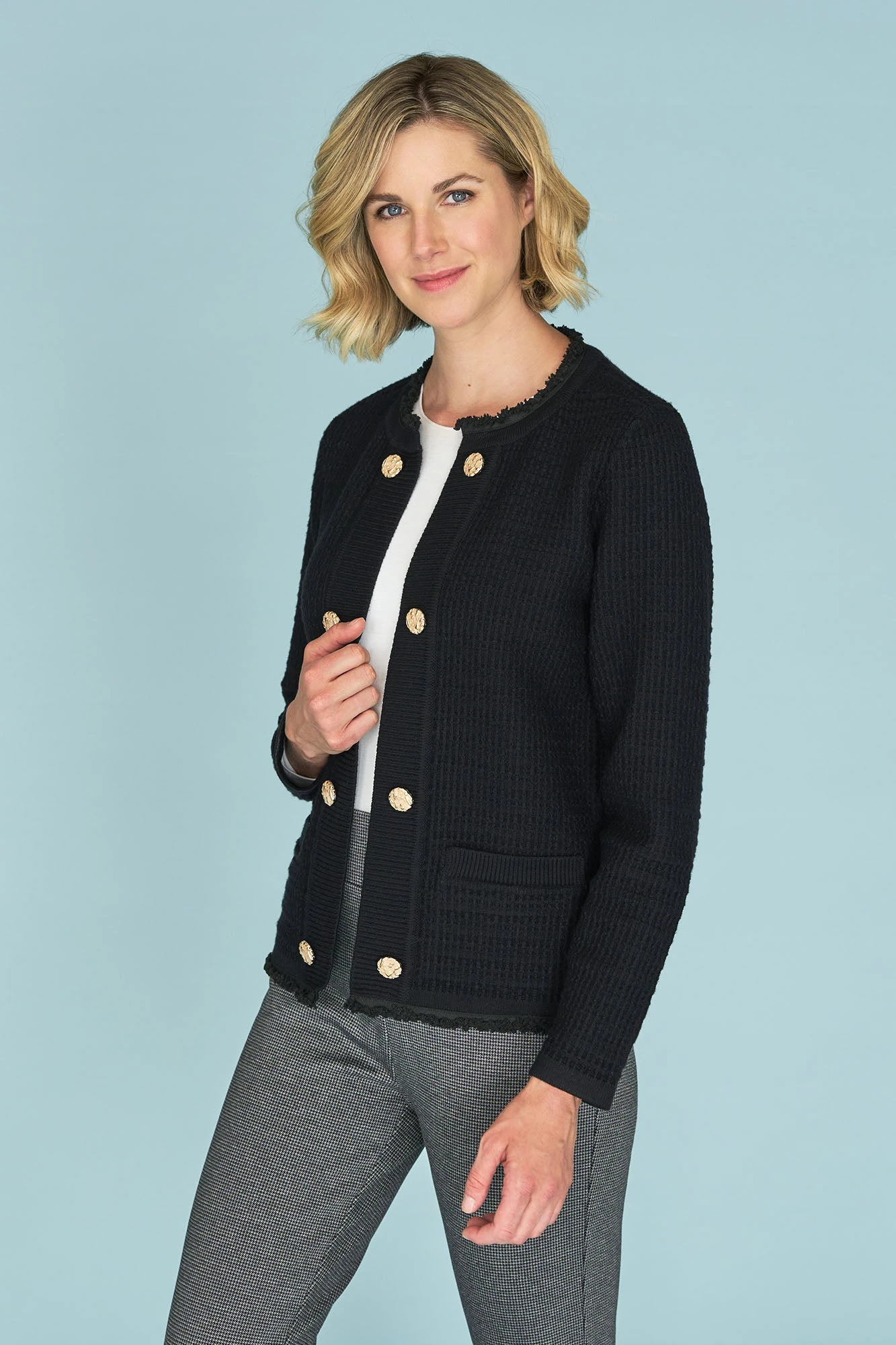 Tweed Knit Jacket 6 Tweed Knit Jacket - Image 4