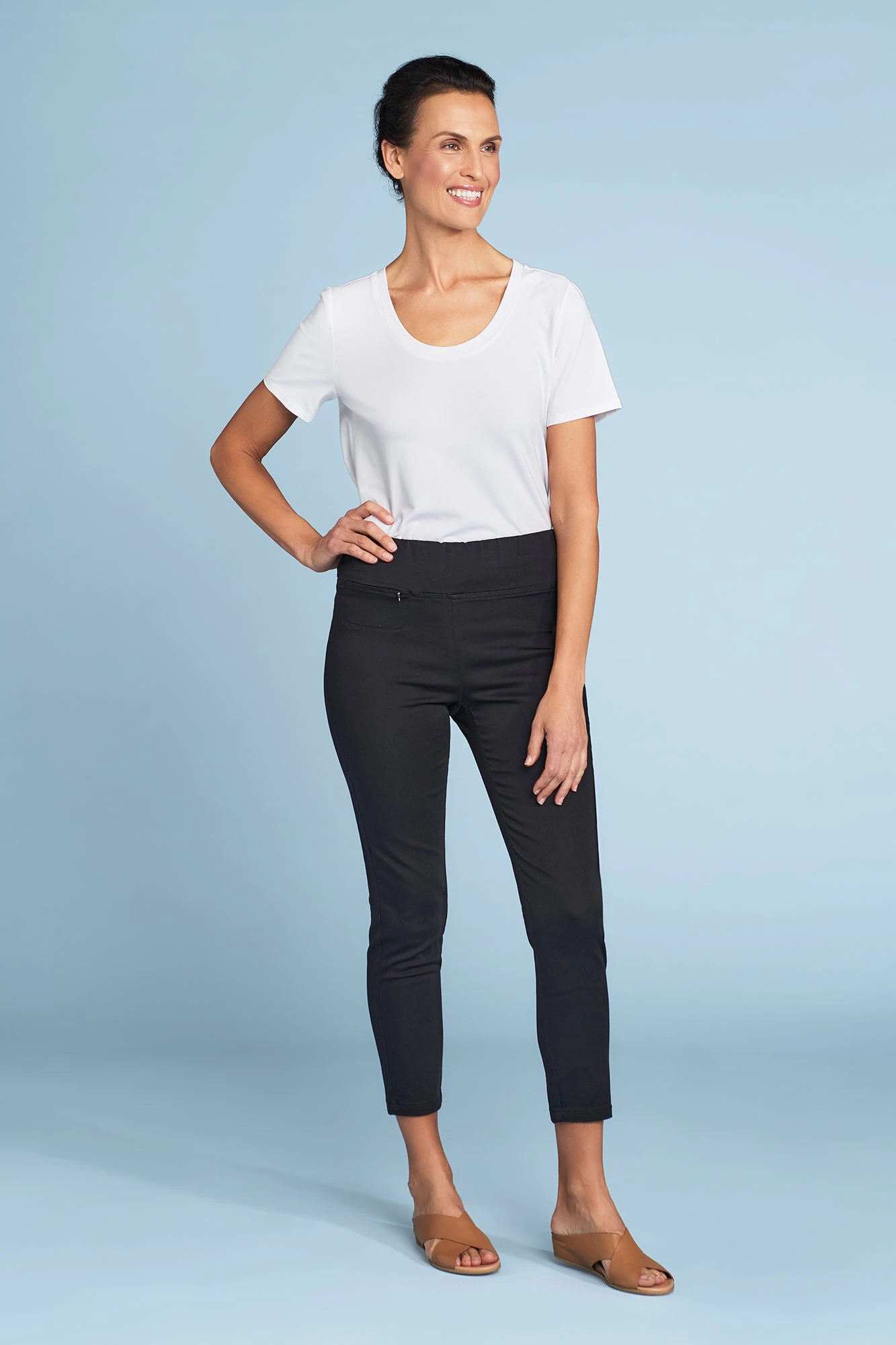 Zip Detail 7/8 Pant 3 Zip Detail 7/8 Pant