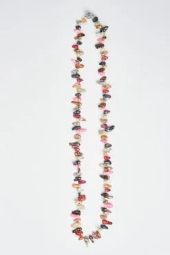 Abstract Shell Necklace -Blue Illusion abstractshellnl00001