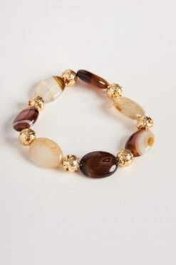 Agate Gemstone Bracelet -Blue Illusion agategemstonebracelet3014 edit