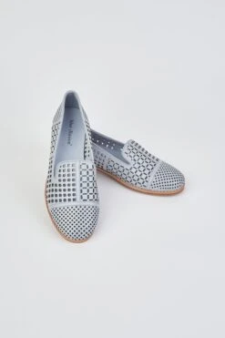 Alycia Blue Leather Loafer -Blue Illusion alycia00002