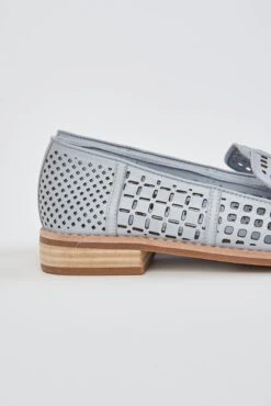 Alycia Blue Leather Loafer -Blue Illusion alycia00004