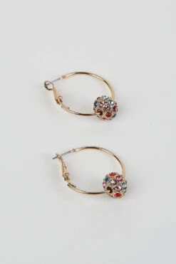 Bauble Hoop Earrings -Blue Illusion bauble00001 edit