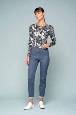 Bengajean® 7/8th Skinny Leg Turn Up -Blue Illusion bengajean 78thskinny7303928edit