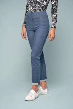 Bengajean® 7/8th Skinny Leg Turn Up -Blue Illusion bengajean 78thskinny7303937edit