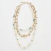 Beaded Multi Chain Necklace -Blue Illusion bie com13.101163