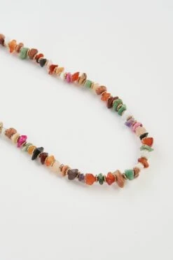 Multicolour Stone Necklace -Blue Illusion bie com13.101218