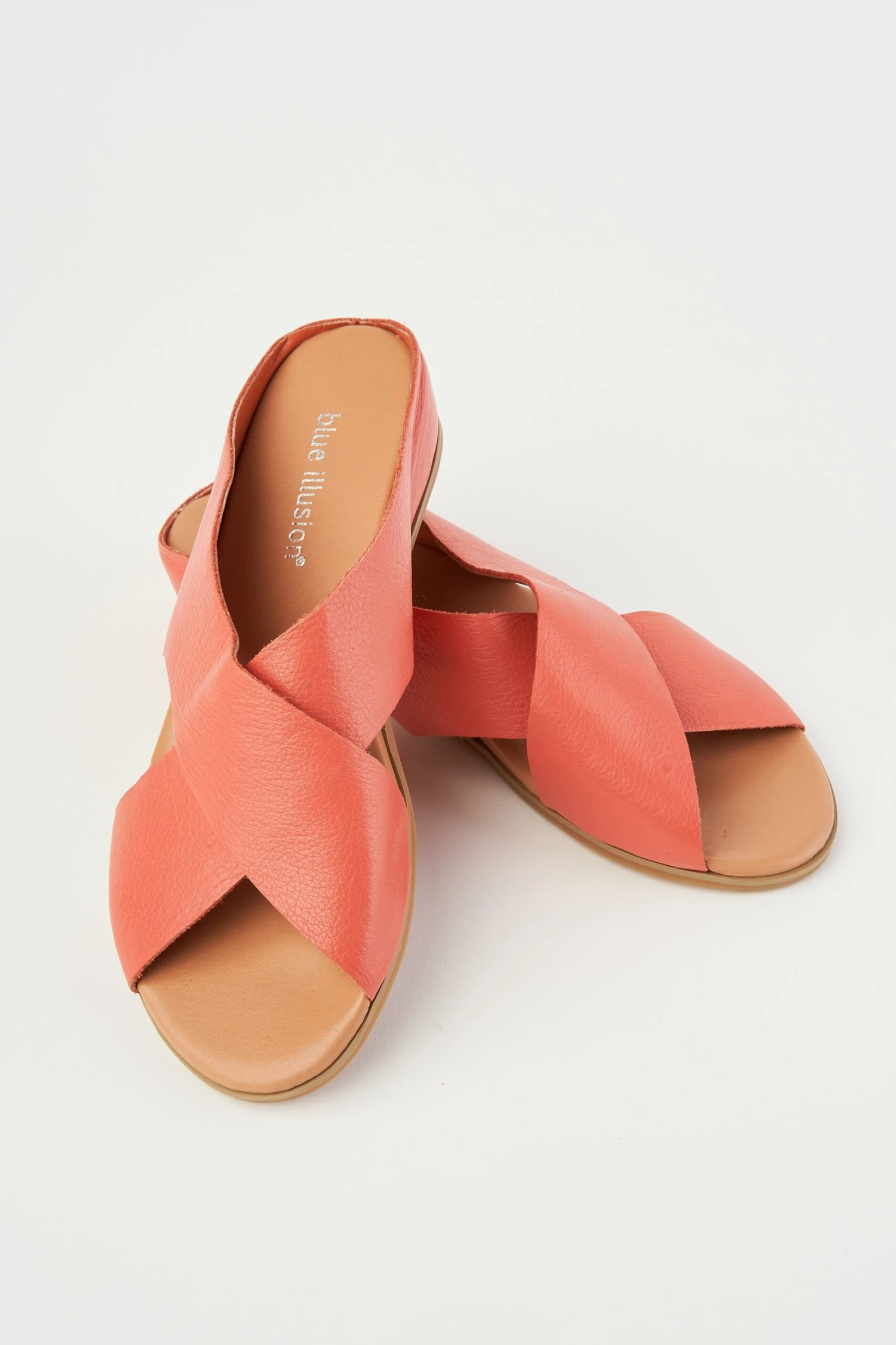 Harli Coral Cross Strap Flat 5 Harli Coral Cross Strap Flat - Image 3