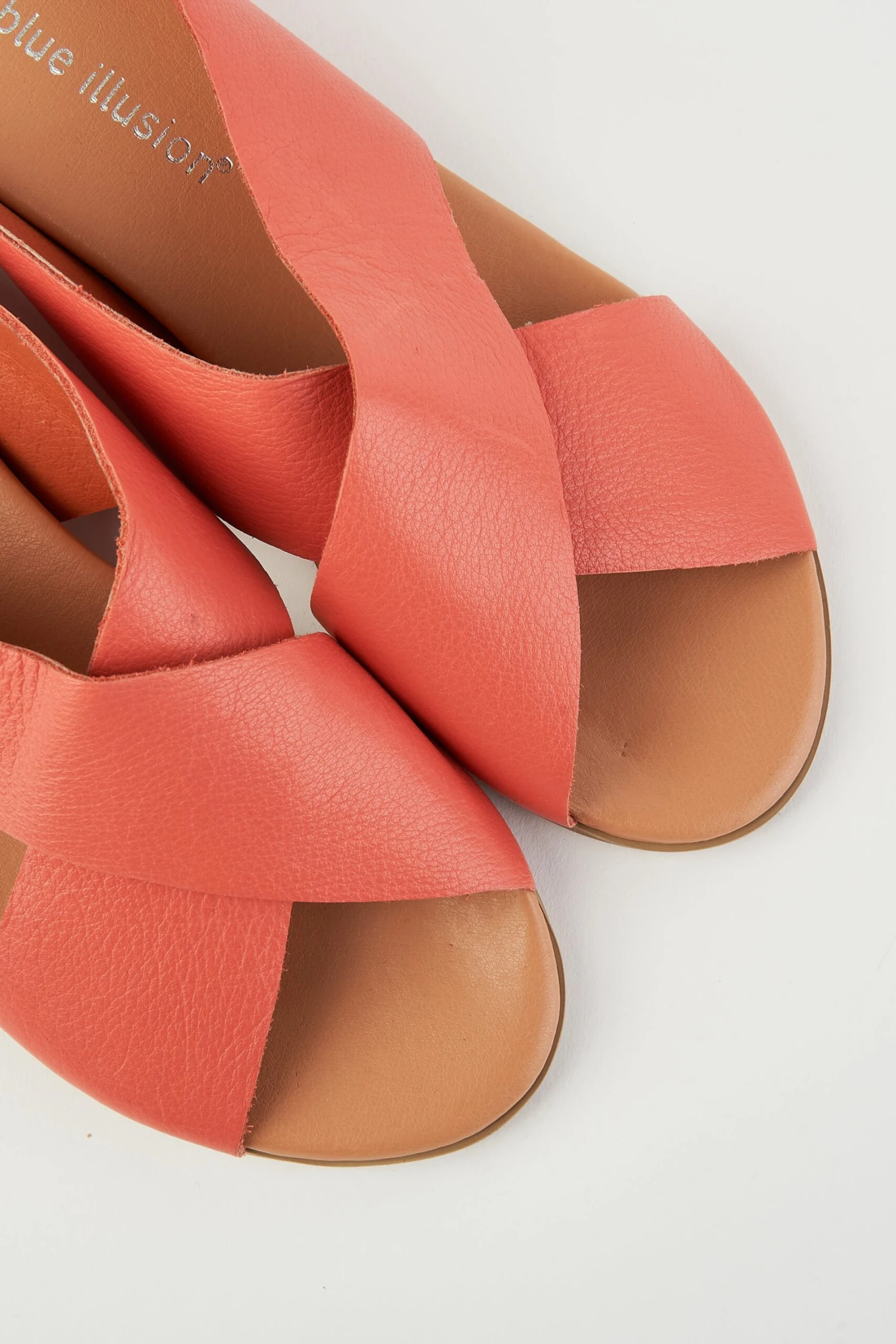 Harli Coral Cross Strap Flat 7 Harli Coral Cross Strap Flat - Image 5