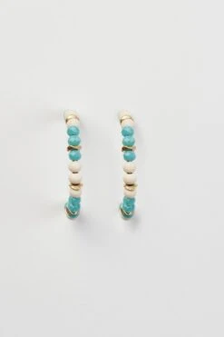 Beaded Hoop Earrings